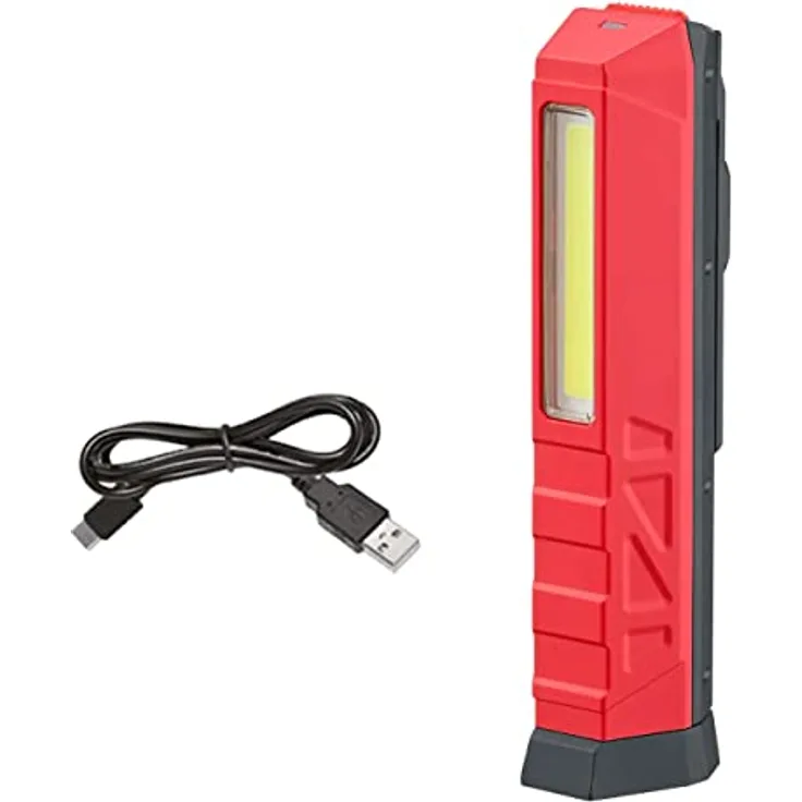 Umarex 4K5 Tools Handlampe FL 500 (LED-Lampe, Leuchtkraft 500 Lumen, magnetisch, vier Leuchtstufen, Arbeitslampe aufladbar über USB-C) - Schwarz