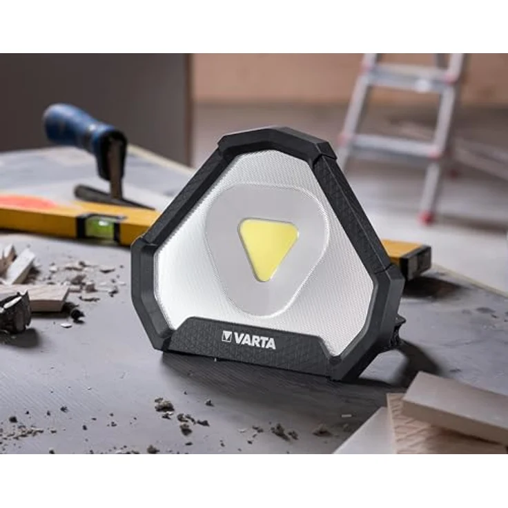 VARTA Work Flex Stadium Light, LED Taschenlampe mit 1450 Lumen, wiederaufladbar, IP54 spritzwassergeschützt, 2m Falltest – Bild 9