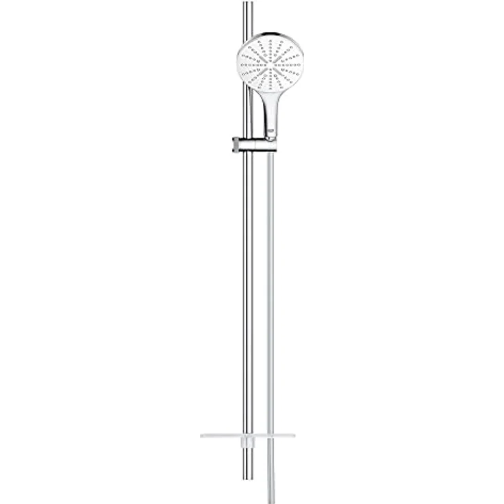 GROHE Rainshower SmartActive 150 Brausestangenset, Moon White/Chrom, 900mm, 3 Strahlarten, 8,5 l/min, Silverflex 1,750mm – Bild 5