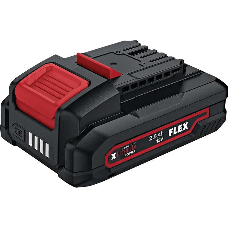 FLEX Einschubakku Akku-Pack Li-Ion 18 V AP 18/2.5, mit Ladezustandsanzeige und Staub- sowie Spritzwasserschutz