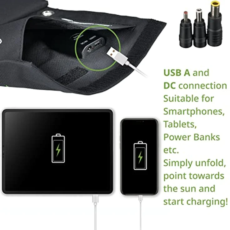 Bresser Solarpanel 21 W, ultra-kompaktes Solar Ladegerät mit monokristallinen Zellen und Cordura-Gewebe – Bild 7
