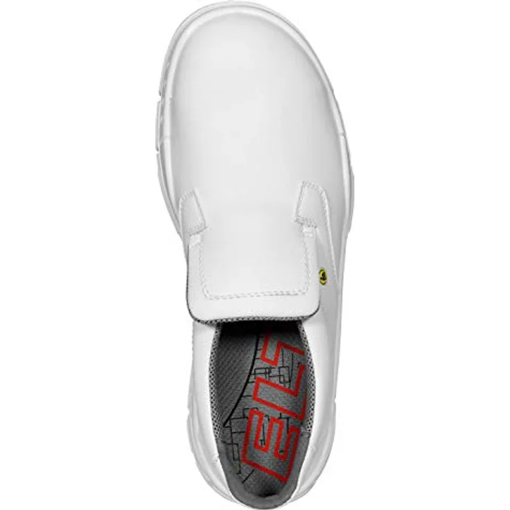 ELTEN WHITE Slipper Low ESD S2 Sicherheitsschuh, hydrophobierte Mikrofaser, atmungsaktives Textilfutter, MONO-PU Sohle SAFETY-GRIP, grau – Bild 9