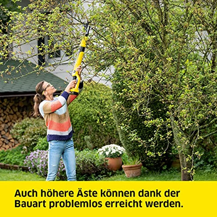 Kärcher TLO 18-32 Battery Akku-Astschere (Schnittkraft 250 Nm, Gesamtlänge 0,91 m, Gewicht 2,0 kg, Leistung je Akkuladung: bis zu 375 Schnitte) – Bild 6