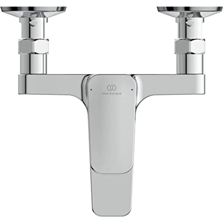 Ideal Standard Ceraplan, Badearmatur Aufputz in Chrom, Einhebelmischventil mit keramischer Kartusche und Easyfix-Befestigung, Schweizer Ausführung – Bild 3