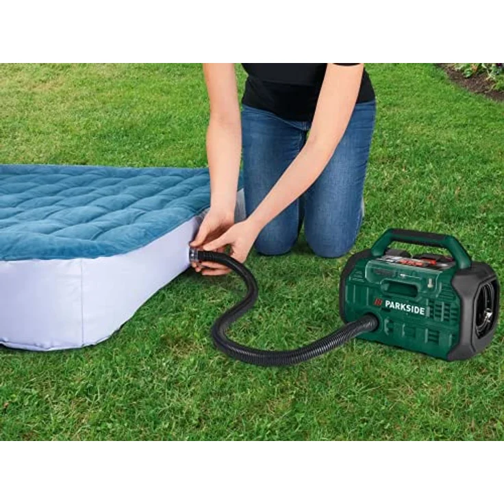 PARKSIDE Akku Kompressor / Luftpumpe PKA 20-Li, 10,3 bar Druck, für Auto- und Fahrradreifen, ohne Akku – Bild 6