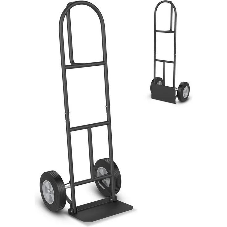 COSTWAY Sackkarre, klappbare Ladefläche, bis 300kg, Schwarz - Preisvergleich