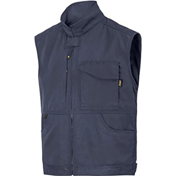 Snickers Workwear Service Weste, Größe XXXL, navy, funktionale, schmutzabweisende Arbeitsweste aus dehnbarem Material, Industriewäsche geeignet – Bild 1