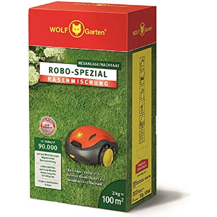 WOLF-Garten 3827045 Rasensamen für Mähroboter RO-S 2kg für 100qm – Bild 2