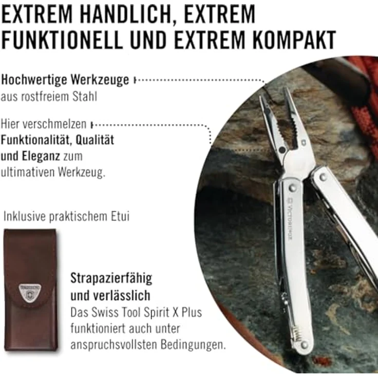 Victorinox SwissTool Spirit X Plus in Leder-Etui (3.0235.L) – Bild 8