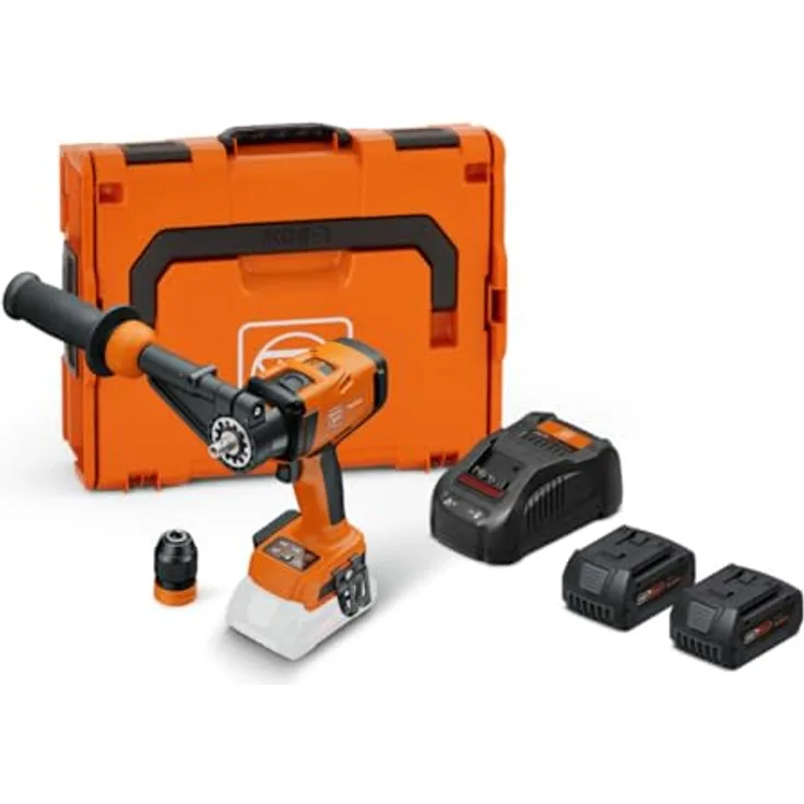 FEIN Akku-Schlagbohrschrauber ASCM 18-4 QMP AS Set 5 Ah, 1,40 kg, Bis 4000 U/min, Bürstenloser Motor, 4-Gang Getriebe und QuickIN Schnittstelle