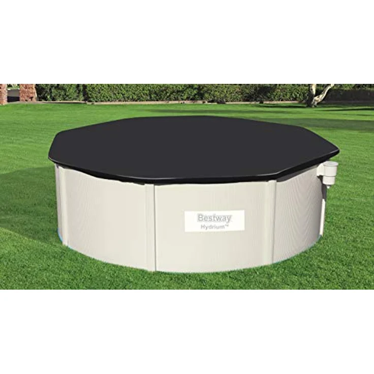 Bestway Flowclear PVC-Abdeckplane D:392 cm, grau, für Hydrium Pool 360x120 cm – Bild 4