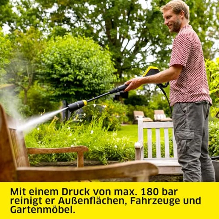 Kärcher Home & Garden K 7 Comfort Premium Connect Home, Hochdruckreiniger 180 bar, wassergekühlter Motor, Bluetooth-Anbindung, Home Kit mit Flächenreiniger T 7 – Bild 3