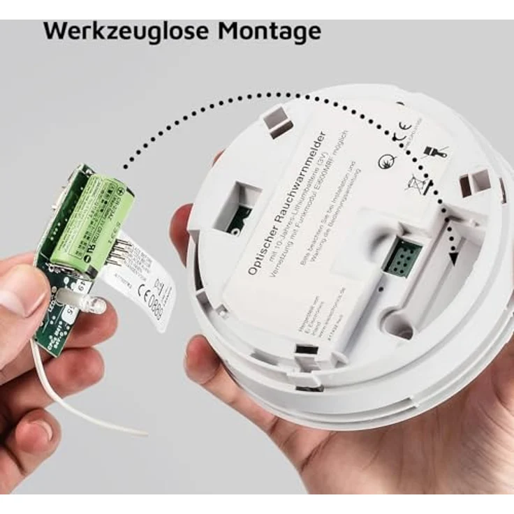 Ei Electronics Professional -Funkmodul mit erweiterten Funktionen für Rauchwarnmelder Serie, eigene Lithiumbatterie, grün, Ei600MRF – Bild 4