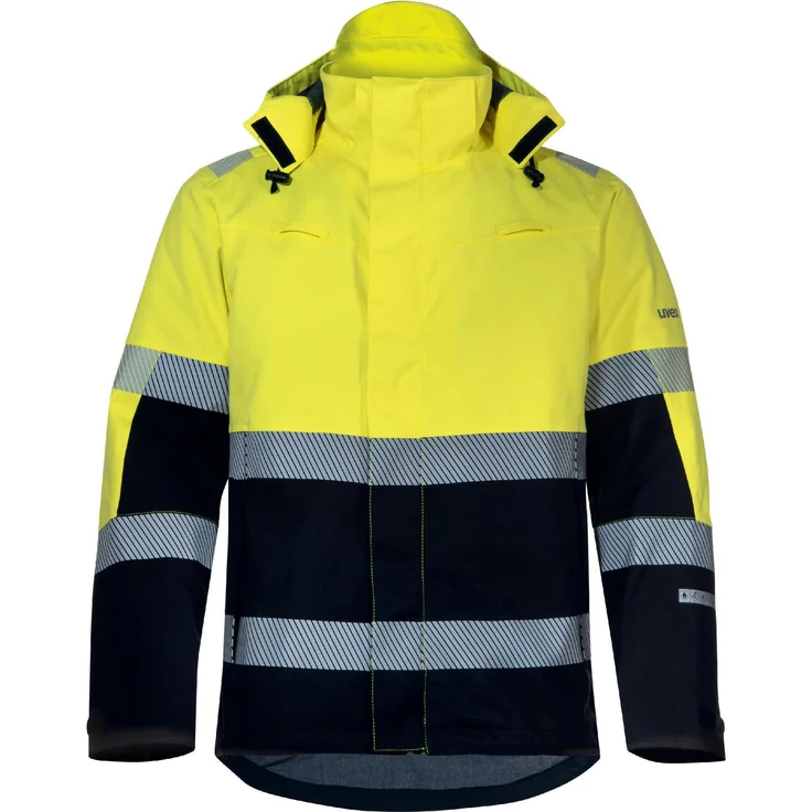 Uvex Sports uvex suXXeed Multifunction Arbeitsjacke, Parka, hochsichtbar, schwer entflammbar, feuchtigkeitsregulierend, gelb, warngelb, 5XL
