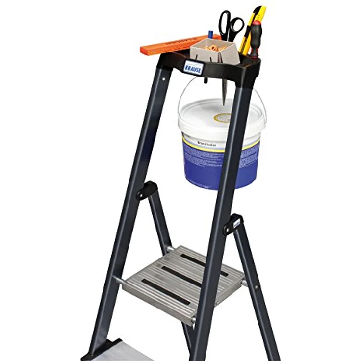Leiter Krause Securo 126467, Aluminium, eloxiert,Haushaltsleiter mit 8 Stufen – Bild 6