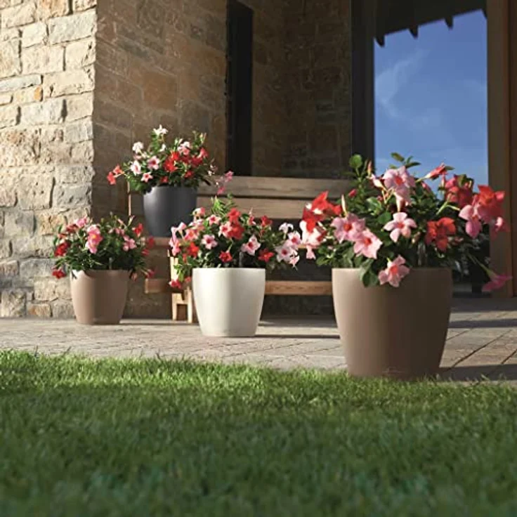 Lechuza Pflanzgefäß Classico Color 35 Komplett-Set Weiß Blumenkübel Pflanztopf – Bild 5