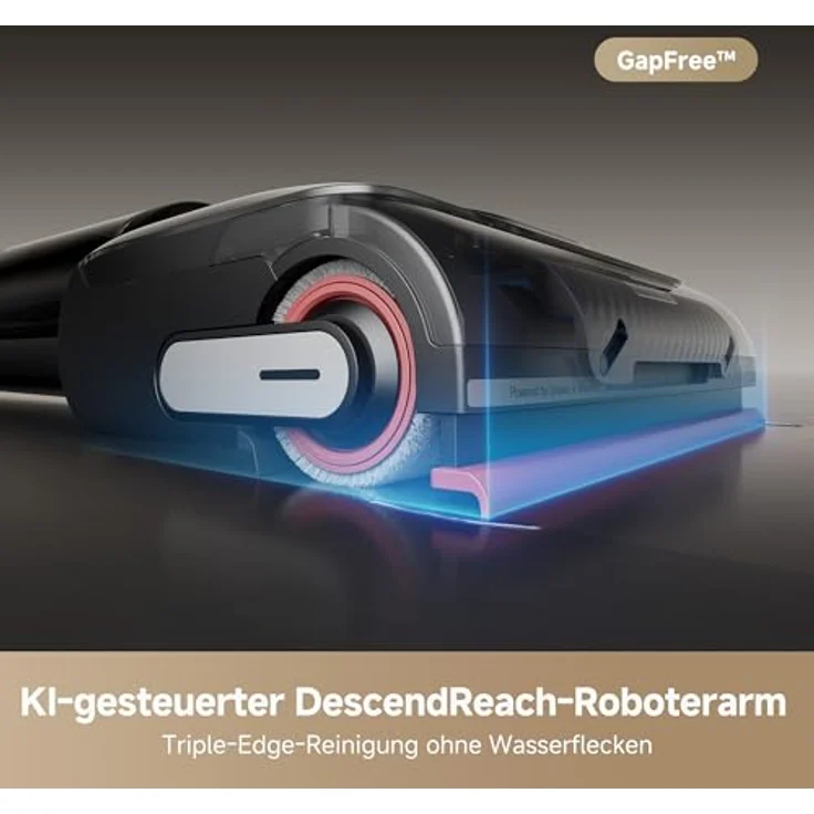 DREAME H15 Pro Nass- und Trockensauger, GapFree AI DescendReach Roboterarm, 21kPa Saugleistung, 0 Tangle, 100°C Bürstenwäsche, 5min 90°C Trocknung, 180° Lie-Flat – Bild 2