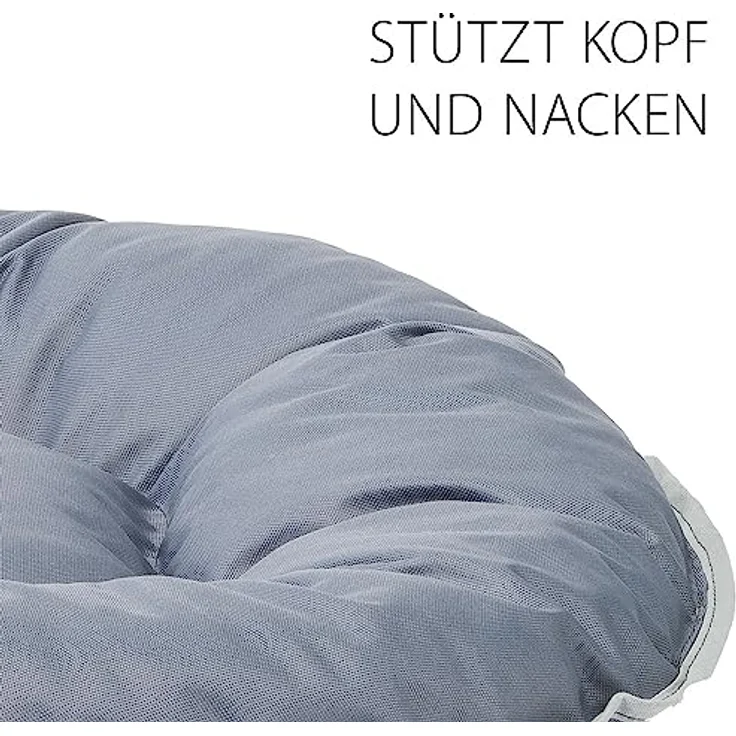 Ferplast Hundekissen Hundesofa Hundebette für Große Hunde Hundekorb Abnehmbarer Bezug Orthopädisches Hundebett Hundematratze Waschbar Hundematte Wasserdicht 110 x 70 x h 8 cm. Grau – Bild 3