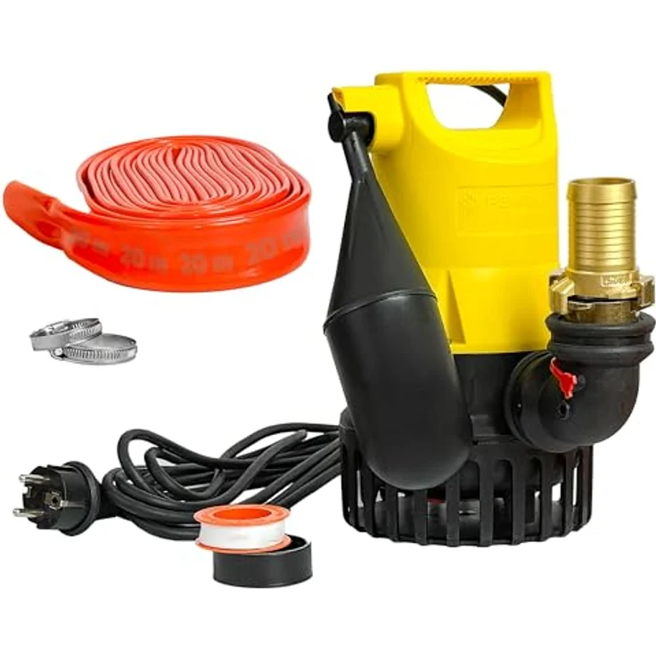 JUNG PUMPEN BANDLOO JP50000, Tauchpumpe U3KS mit 20 m Druckschlauch, Geka 1 1/4", komplettes Fördersystem – Bild 1