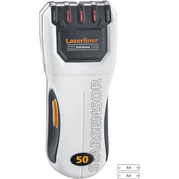 LASERLINER Leitungsortungsgerät StarSensor 50 080.976A, elektronisches Ortungsgerät für Wand- und Querbalken, max. Ortungstiefe 4, weiß - Preisvergleich – Bild 2