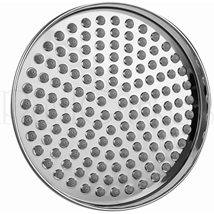 PaulGurkes Duscharmatur PGSETRETRO1OA, Duschgarnitur aus massivem Messing mit verchromter Kopfbrause Ø 20 cm und Handbrause mit Keramikgriff, stufenlos verstellbar, 150 cm Brauseschlauch – Bild 8