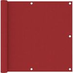 vidaXL Balkon-Sichtschutz Rot 90x300 cm Oxford-Gewebe