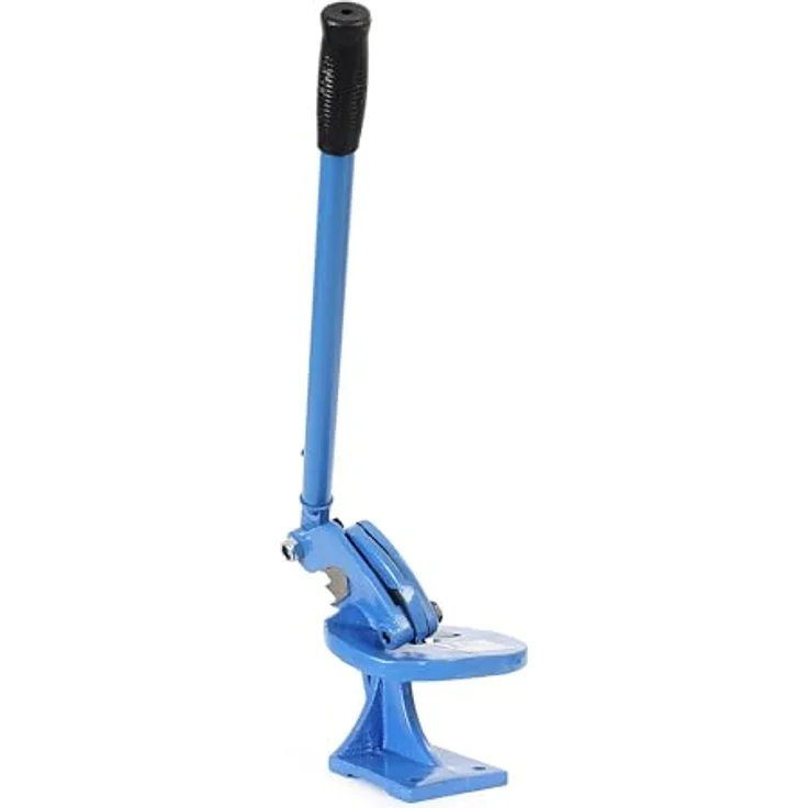 XPOtool Handhebelschere mit gebogener Klinge 100mm Blechschere, gerade und runde Schnitte, Tafelschere - Robuste Konstruktion, präzise Schnitte, Schwarz – Bild 4