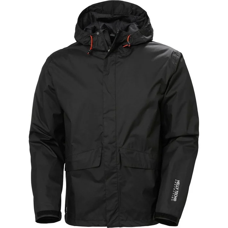 Helly Hansen Regenjacke MANCHESTER RAIN JACKET, wasserdicht und atmungsaktiv, schwarz – Bild 1
