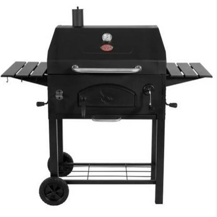 Kamado Joe Char-Griller 30 Zoll Holzkohlegrill BBQ, robuste Gusseisenroste, EasyDump-Ascheauffangschale, doppelte Luftklappensteuerung