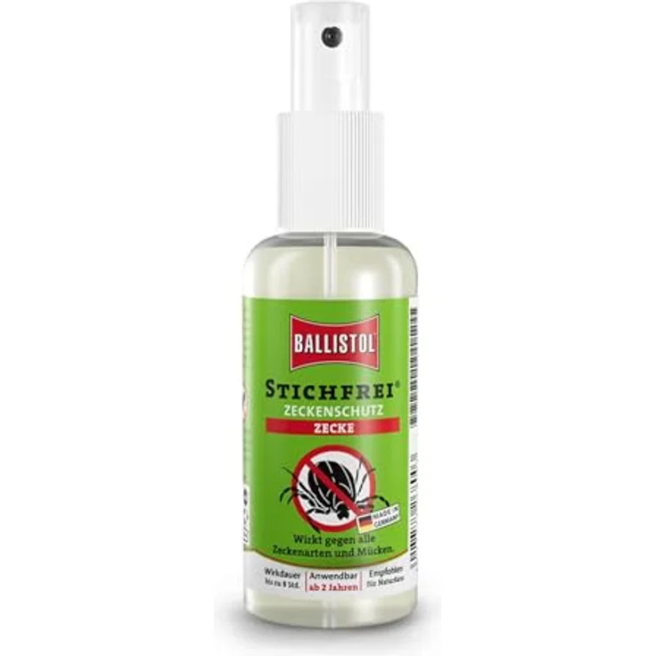 Ballistol 26900 Stichfrei Zeckenschutz, 100ml, langanhaltender Hautschutz mit 20% Icaridin für Outdoor-Aktivitäten – Bild 1