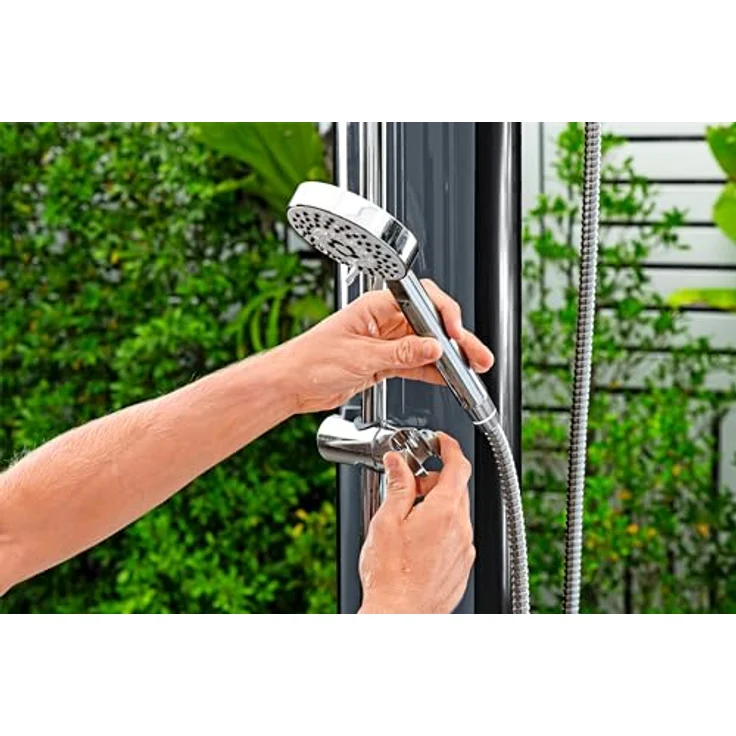 Bestway Solardusche Flowclear™, Gartendusche Solarflow™ 35 Liter, inkl. verstellbarem Duschkopf und 35-Liter-Wassertank – Bild 8