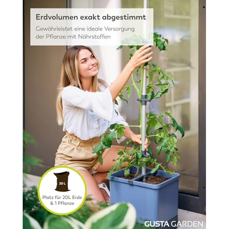 GUSTA GARDEN Tom Tomato Tomatentopf blau | Tomatentöpfe – Bild 5