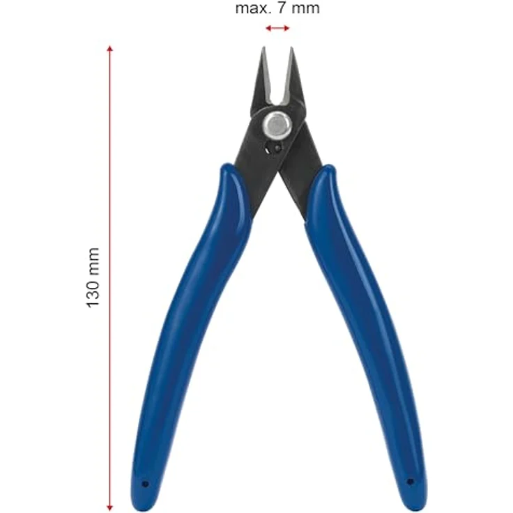 Sintron Micro-Seitenschneider MWC2, abgewinkelt, für Kabeldurchmesser bis 7mm, ergonomische Kunststoffhandgriffe – Bild 4