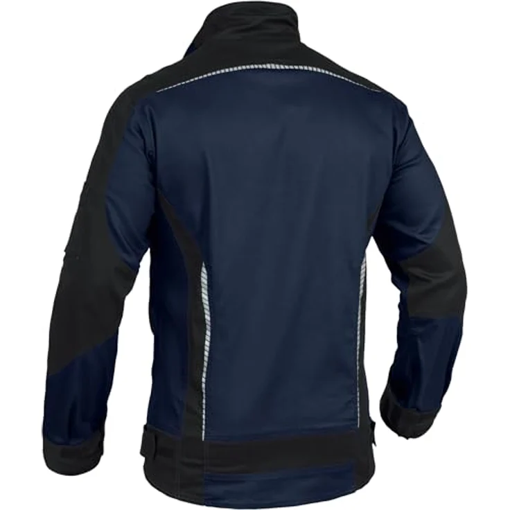 Leibwächter Arbeitsjacke Flex-Line Herren Arbeitsjacke, Reflektoren, Verstellbarer Jackensaum, Belüftungsösen, Schwarz – Bild 5
