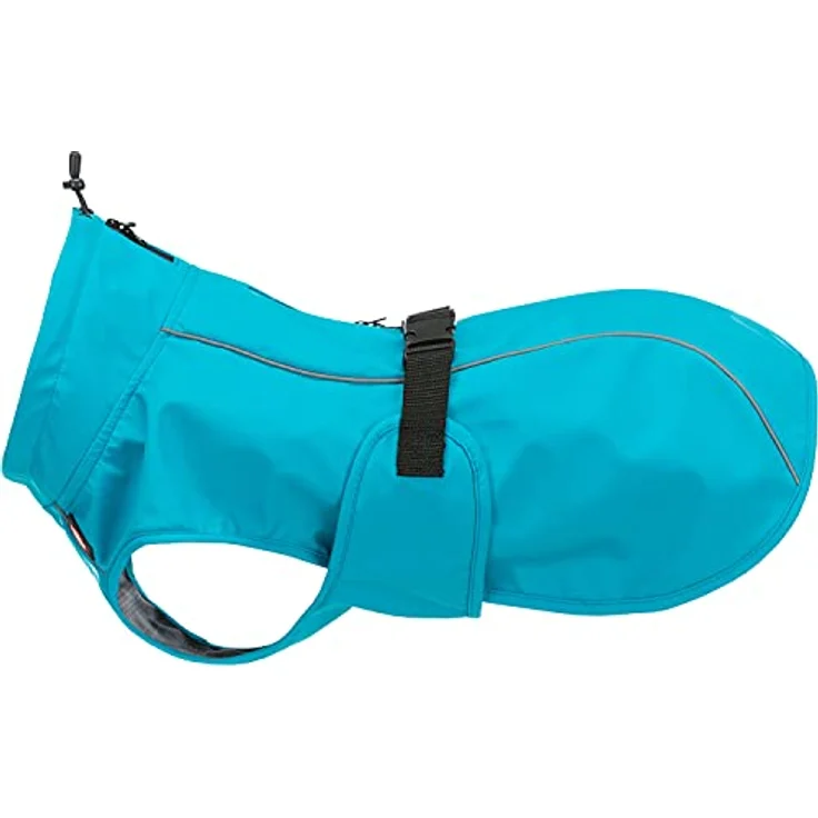 TRIXIE wasserdichter Hundemantel "Regenmantel Vimy, L: 55 cm, türkis" - 680206 – Bild 1