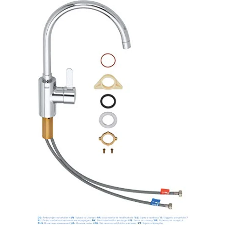 Grohe Eurosmart Cosmopolitan, Einhand-Spültischbatterie mit hohem Auslauf, Chrom – Bild 5