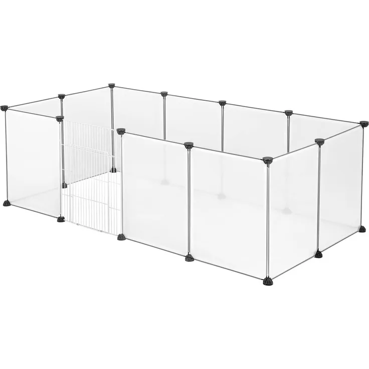 EUGAD KleintierkГ¤fig, Freigehege inkl. TГјr Verformbar ErhГ¶hbar, 145x46x75cm, BPA-frei - Preisvergleich