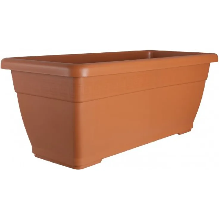 Pflanzkübel PLATO aus Kunststoff in verschiedenen Farben, Farben:terracotta 06;Länge:60 cm - Preisvergleich