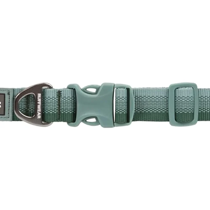 Ruffwear Front Range-Halsband, Hundehalsband mit V-Ring, längenverstellbares Haustier-Hundehalsband, bequemer weicher Stoff, Haustierhalsband mit Hundeleinen-Befestigungsring, River Rock Green 20"-26" – Bild 2
