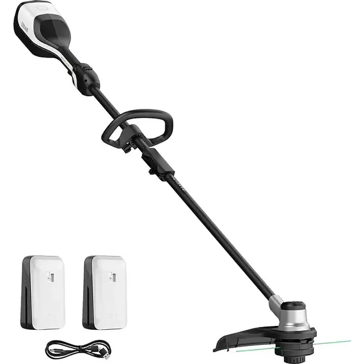 Litheli U20 Akku-Rasentrimmer, 2-in-1 Funktion mit 35 cm Schnittbreite, 2x20V 2.0Ah Li-Ionen Akku, USB-C Powerbank-Funktion