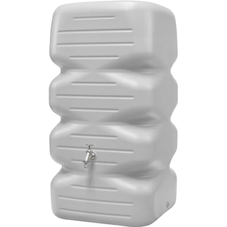 Garantia CUBUS Gartentank Regentonne 340 Liter Betongrau - Regentonne, Wassertank, Fass, Regenwassernutzung – Bild 2