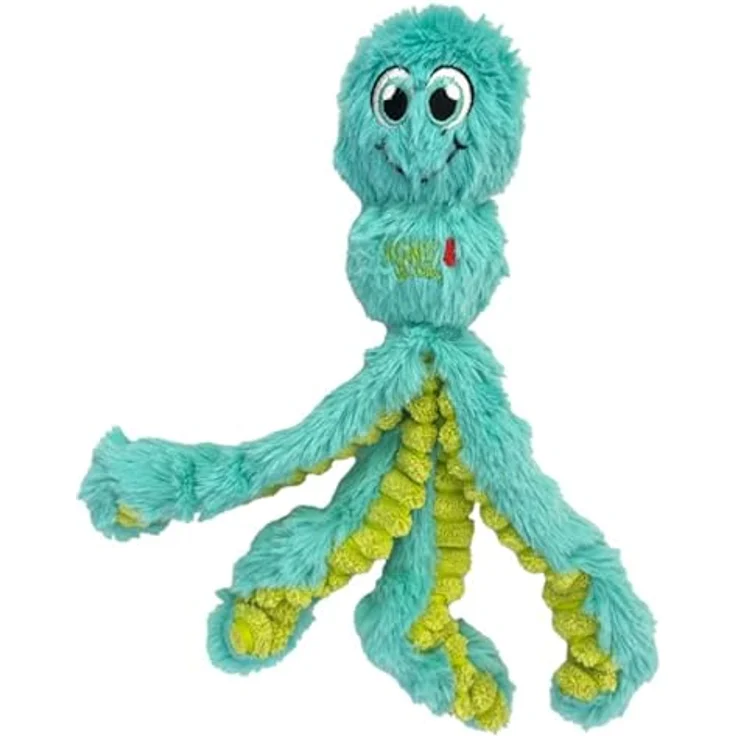 KONG Wubba Octopus, Tierspielzeug mit langen Prüfbefriedigungsbeinen und Quietscher, assortiert – Bild 4