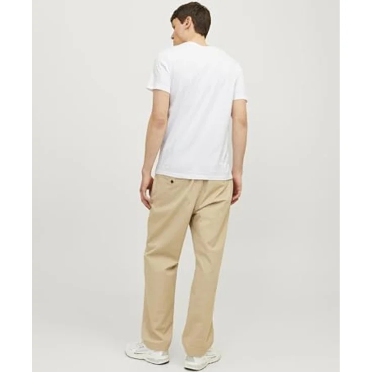 Jack & Jones Jorijxj, Herren Shirt 5er-Pack, Kurzarm, Rundhalsausschnitt, Normalfit, Weiß, Blau, Schwarz, Grün, Grau, (M) – Bild 5
