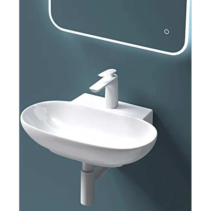 Mai & Mai Aufsatzwaschbecken Brüssel899 Keramik oval, Weiß inkl. Nano-Beschichtung – Bild 6