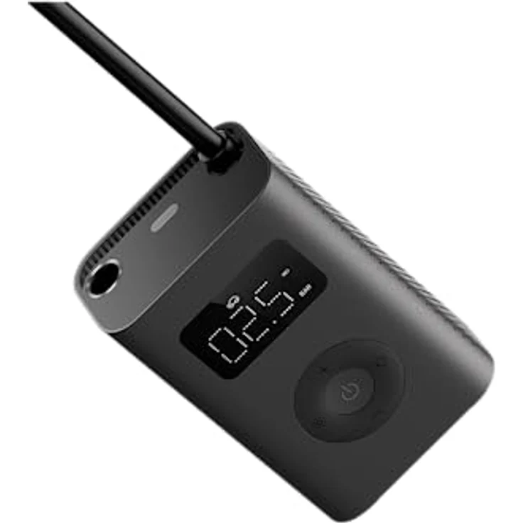 Xiaomi Portable Electric Air Compressor 2 - Tragbarer Luftkompressor für Auto, Motorrad, Fahrrad, bis 10,3 Bar, 3-150 PSI, 6 Modi, 2000mAh Akku, USB-C, LED - schwarz – Bild 4