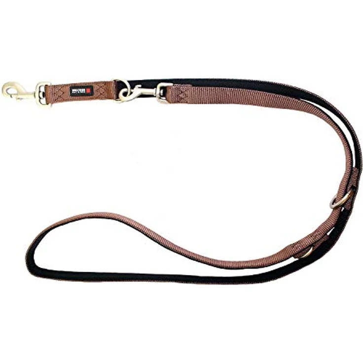 Wolters | Führleine Professional Comfort in Tabac/Schwarz | L 200 cm x B 20 mm