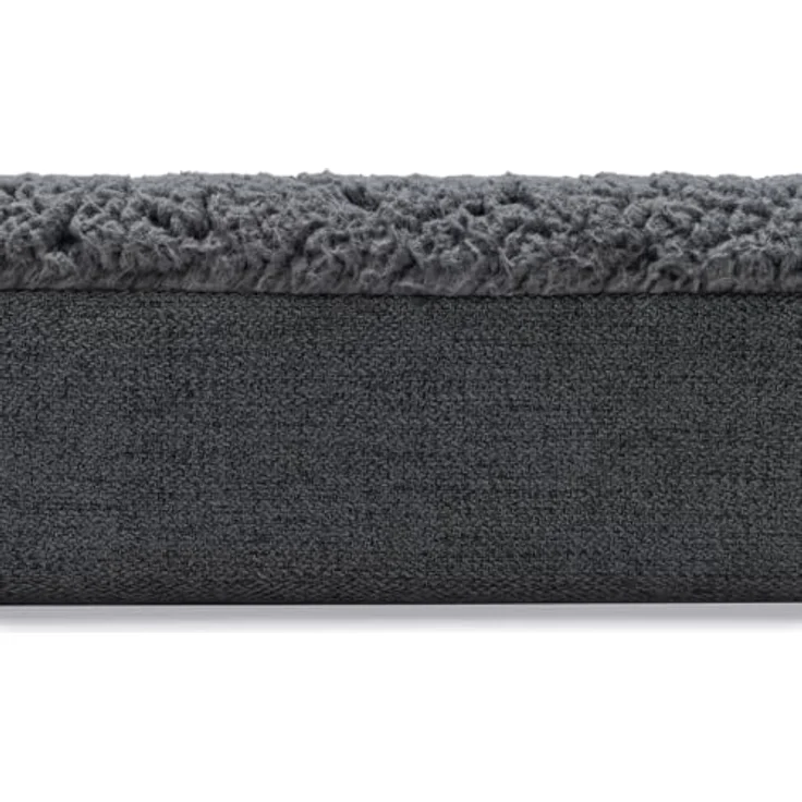 Beeztees Zira Orthopädisches Hundebett, Dunkelgrau, 120x80x10 cm mit Memory-Schaum Polsterung – Bild 5