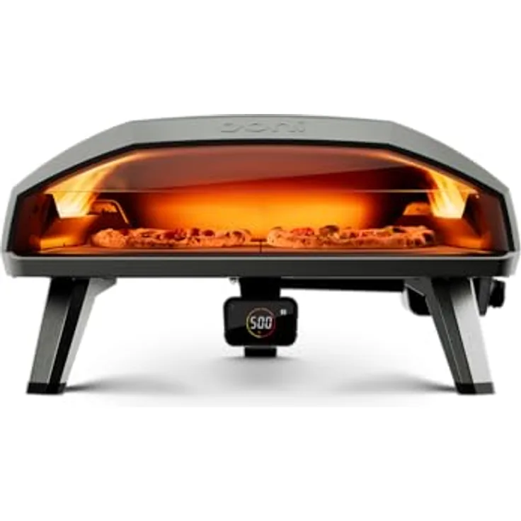 Ooni Koda 2 MAX, Pizzaofen mit 61 cm großer Kochzone, doppelter Kochzone, Ooni G2 Gas Technology™ und 20mm Pizzastein aus Cordierit
