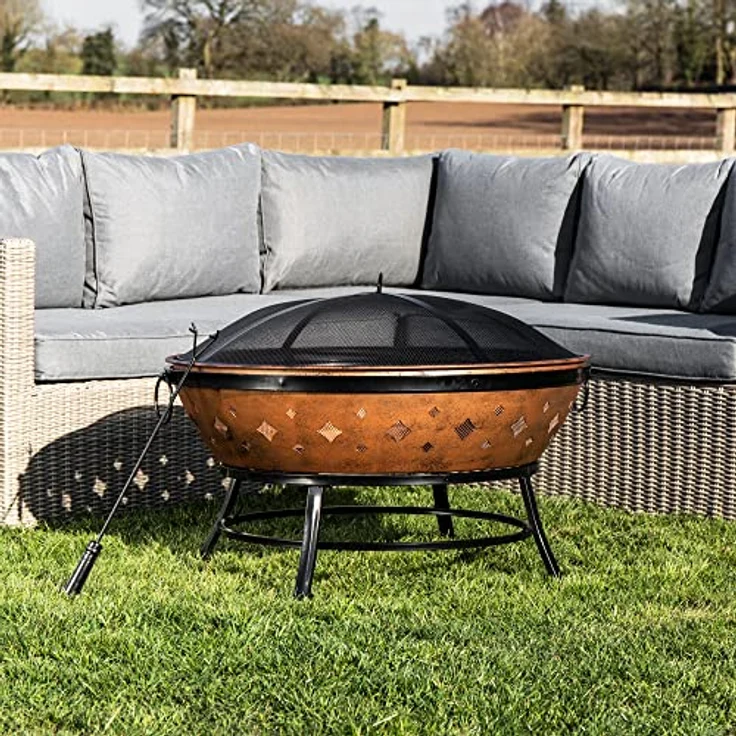 Peaktop Garten Holzkamin Patio Metallschale Feuer Hitze FP35 – Bild 2