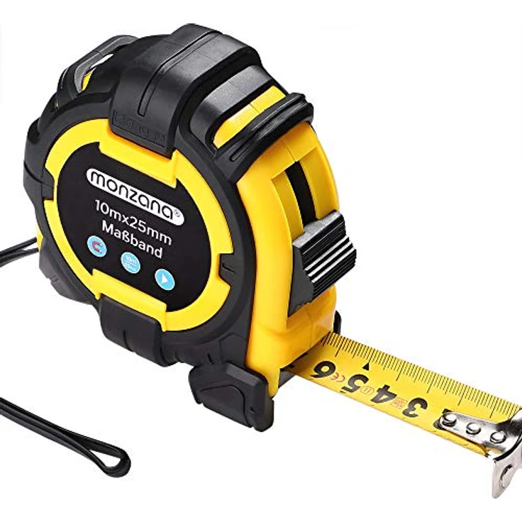 Maßband 3m 5m 7,5m 10m Bandmaß Rollmaßband Messband Rollmeter Rollband monzana® 10m – Bild 2